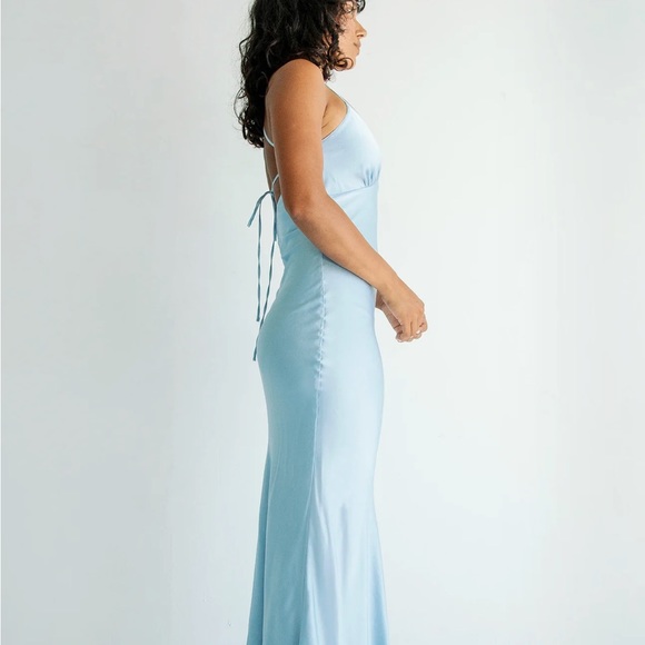 The Line by K Florence Slip Dress in Powder Blue - Picture 6 of 8